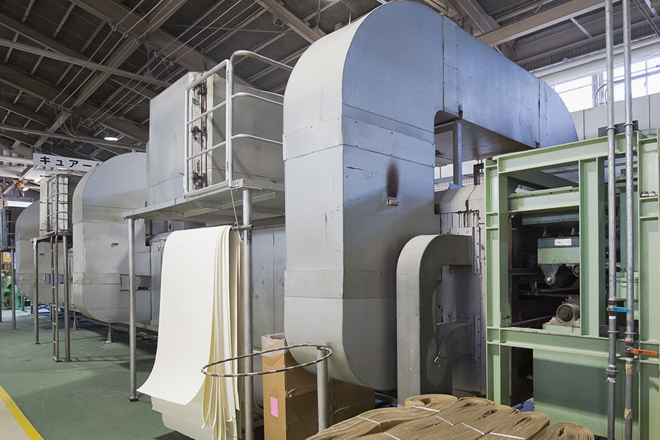 Treatment curing oven (non-contact hot air treatment), Paper impregnation processing (function addition)1